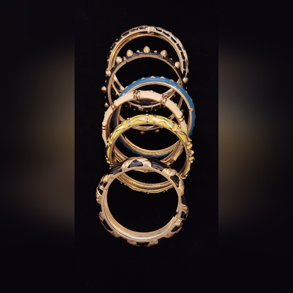 Elegant Multi-Color Bangle Set - Picture 2 of 2